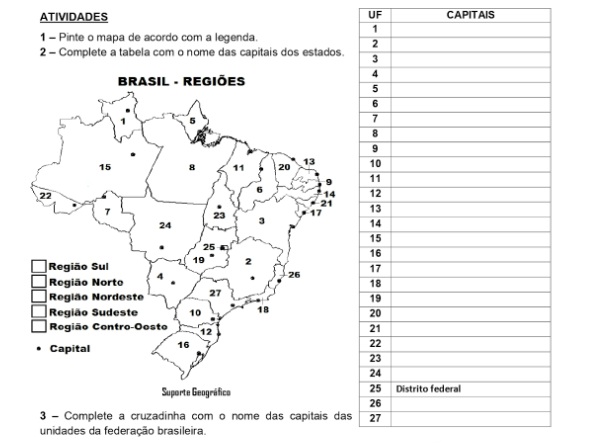 Regionalização do Brasil capitais e sua cultura